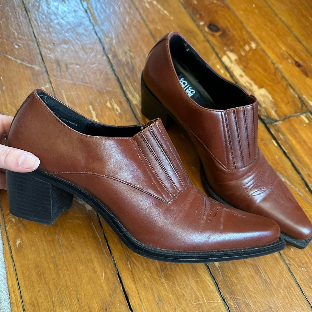 Brown Leather Women's Shoes